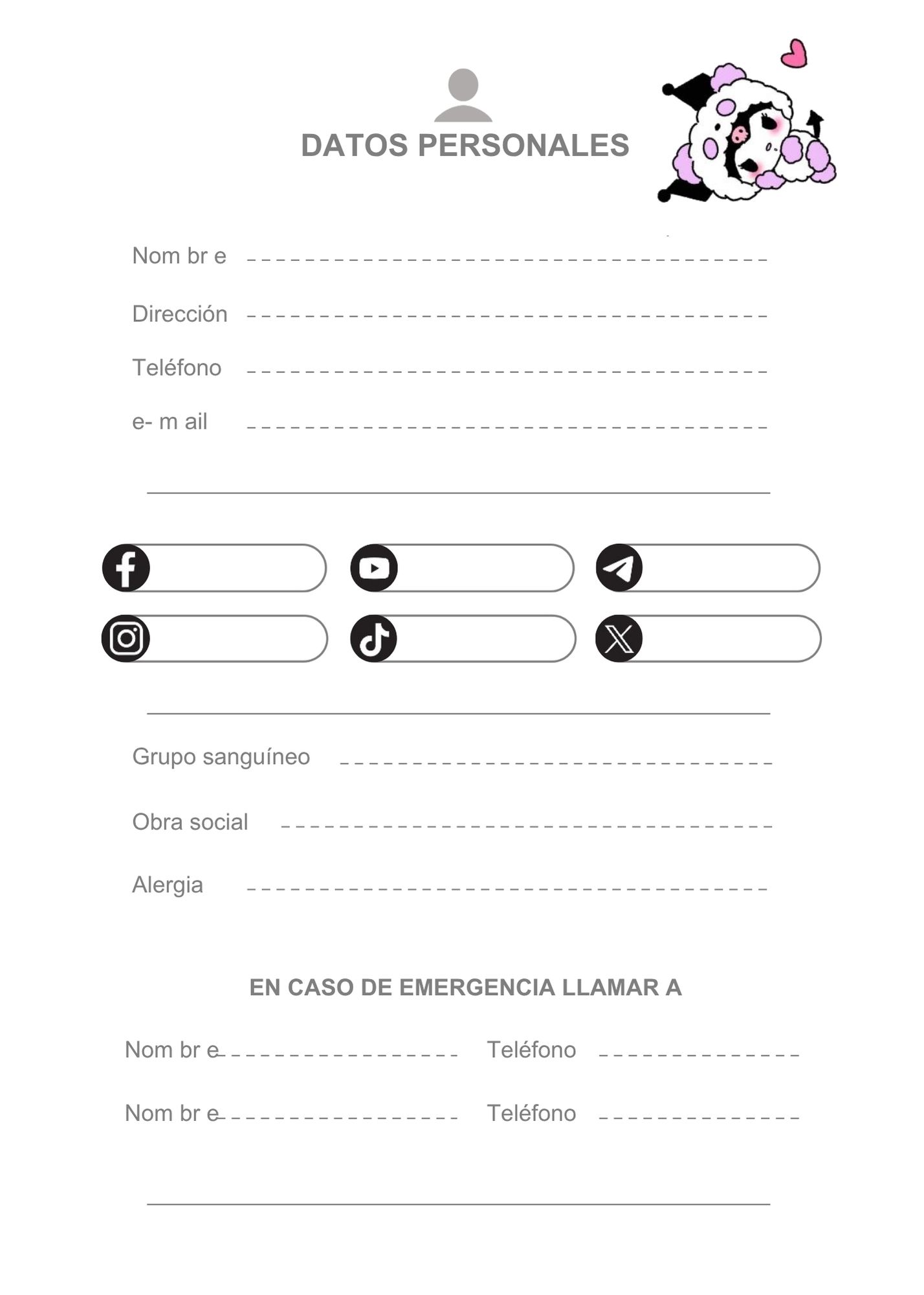 Agenda Kuromi Nocturna - Imagen 10