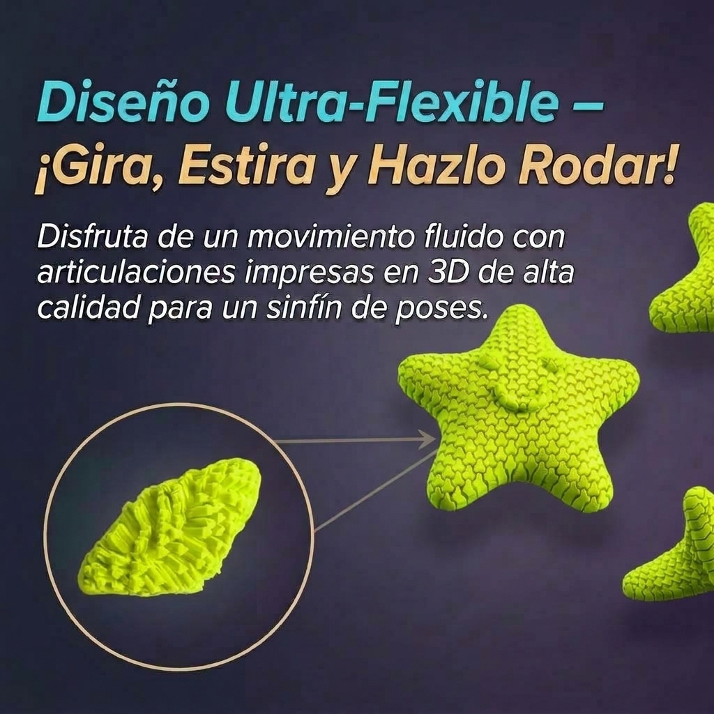 Fidget Estrella 3D- Amarillo - Imagen 5