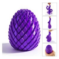Huevo Dragón Articulado 3D – Morado